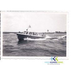 1955 Oberspay Duitsland Schotell-werf Ophalen van de Douaneboten `De Lek` Coll. HKR geschonken door H.vd Laag